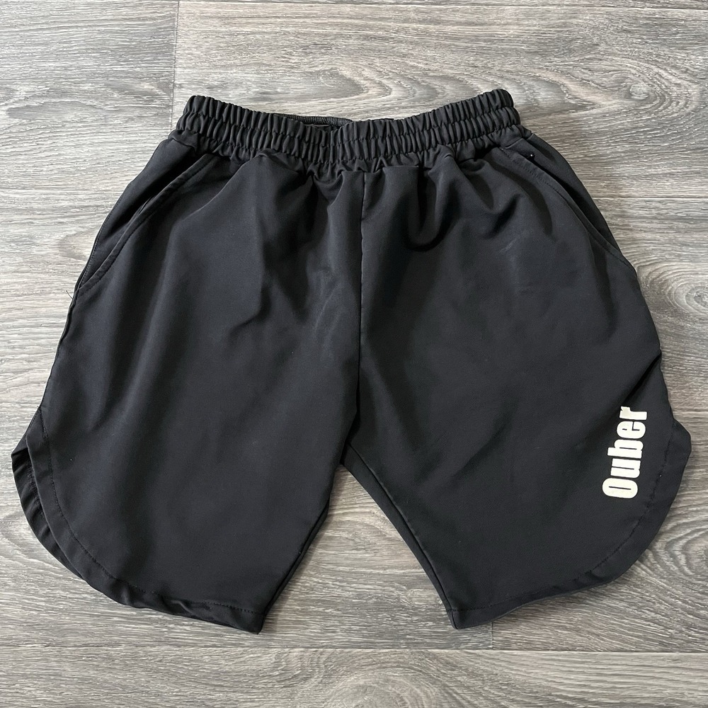 Ouber Men's Gym Workout Shorts 8" Inseam Bodybuilding Running Training Sz S